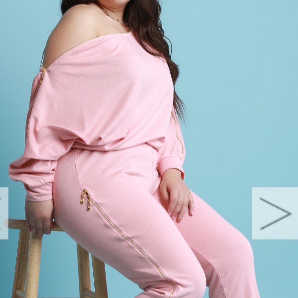 Blush Zipped Jumpsuit